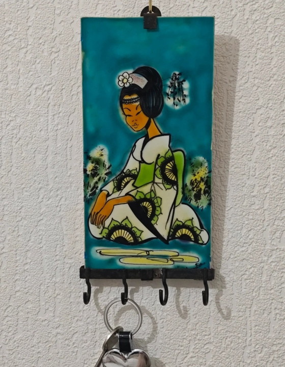 Portachiavi vintage in ceramica Aubagne – Proceram Choutos, Decorazioni murali (photo 8 of 13)