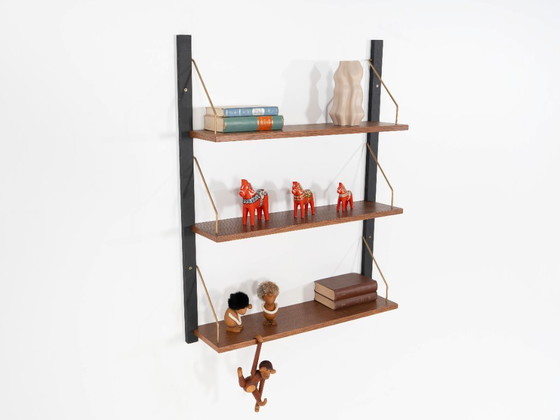 Modulaire eikenhouten wandkast, Deens design, jaren 60, gemaakt in Denemarken – Boekenkasten, Wood (photo 10 of 10)