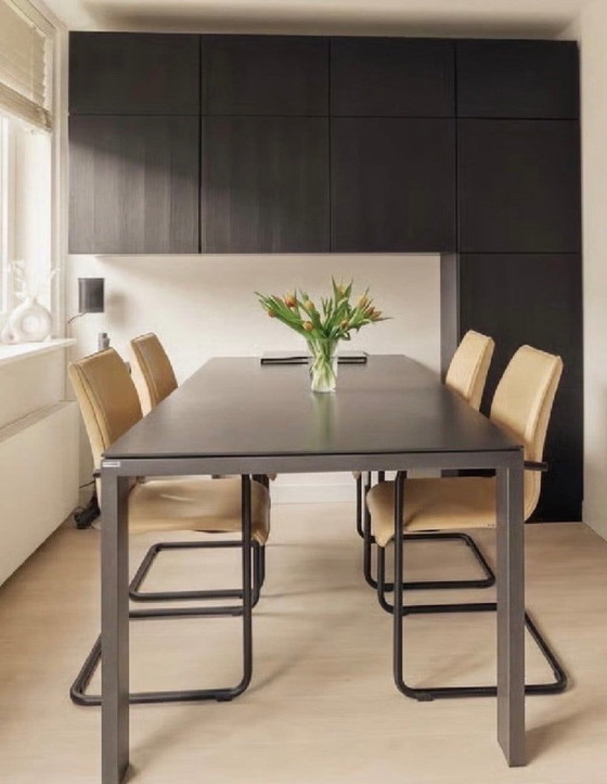 Sedie da pranzo Montel – Leather, Metal (photo 5 of 6)