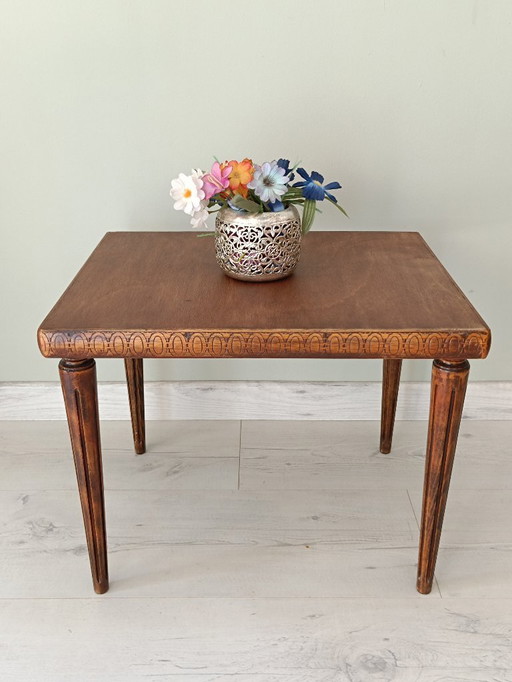 Louis XVI style solid wood coffee table