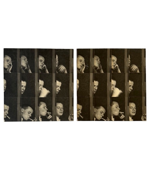 Gerry Hunt (1927 - 2023), 'William' set of  2 photographical works mounted on wood panels, UK 1979