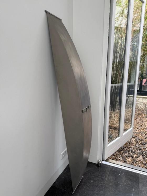 Image 1 of Spezieller Edelstahlschrank, entworfen vom bildenden Künstler Pi Backus