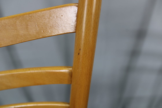 Image 1 of 1960s Set of Four Beech Dining Chairs, Czechoslovakia
