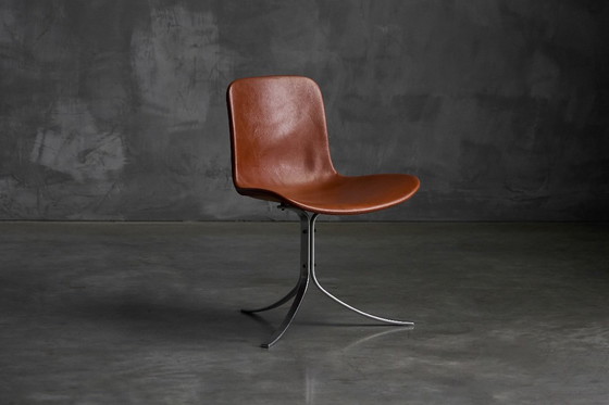 Image 1 of PK9 First Edition Esszimmerstühle von Poul Kjærholm für E. Kold Christensen, Dänemark, 1960er Jahre