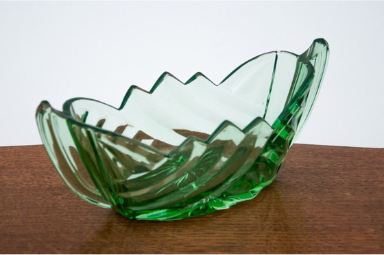 Image 1 of Giardiniera Art Déco verde, Huta Hortensja, anni '30