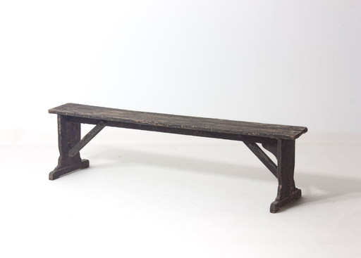 Panca laterale francese antica