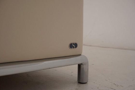 Image 1 of de Sede DS 7 desede Canapé d'angle Canapé d'angle Pouf en cuir beige classique