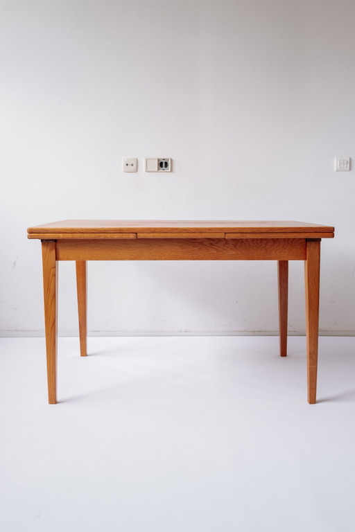 Vintage uitschuifbare eettafel