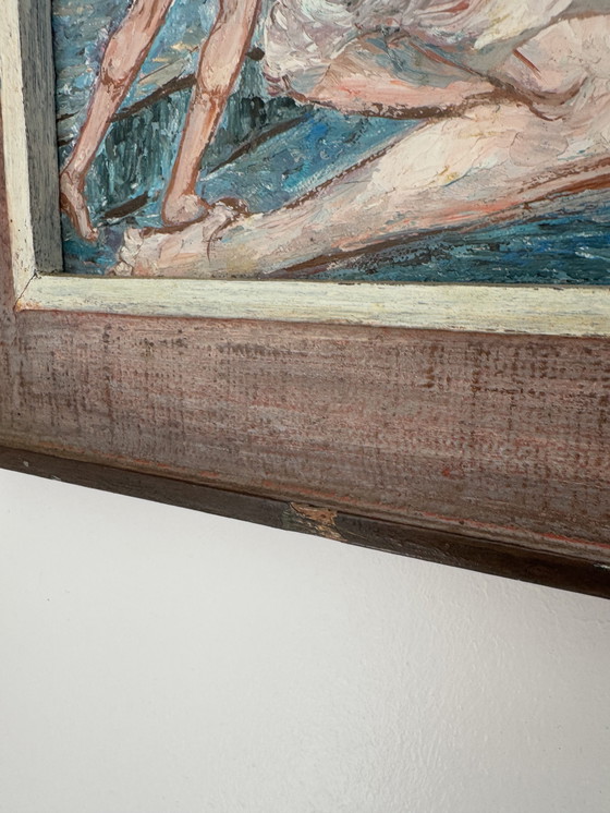 Image 1 of Pittura di nudo olio su tela