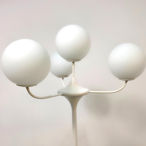 Image 1 of Lampada da terra Temde a 4 sfere, design atomico anni '60 E.Nele