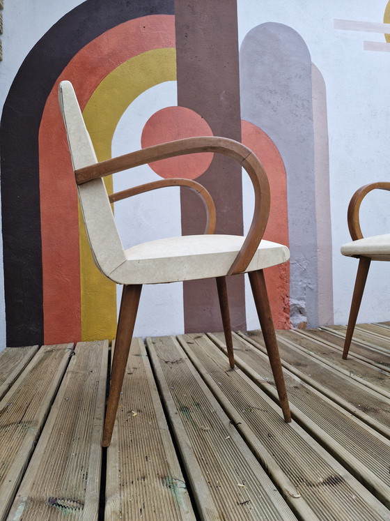 Image 1 of Paires de Fauteuils Bridges vintage 1960