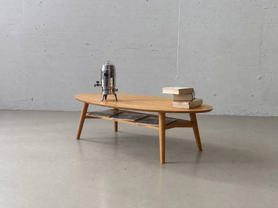 Table basse ovale Mid-Century avec étagère – Style scandinave – Tables basses, Wood (photo 3 of 12)