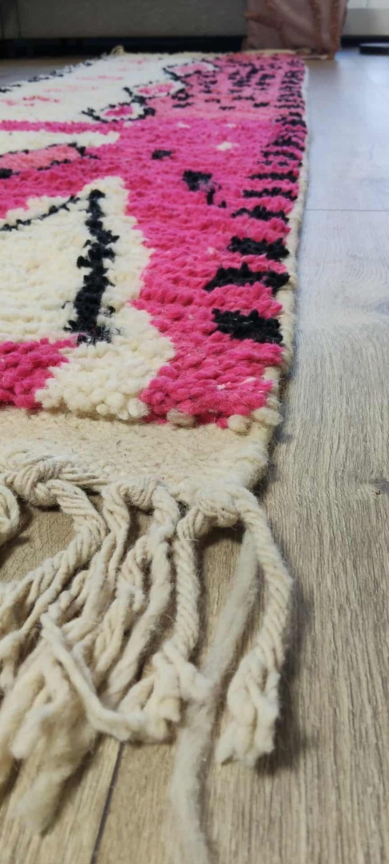 Image 1 of Berber Teppich 195 x 100 Boho Schurwolle Teppich Läufer Treppe