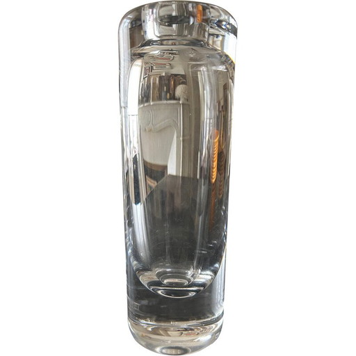 Vintage crystal vase by Peill and Pultzer, 1970
