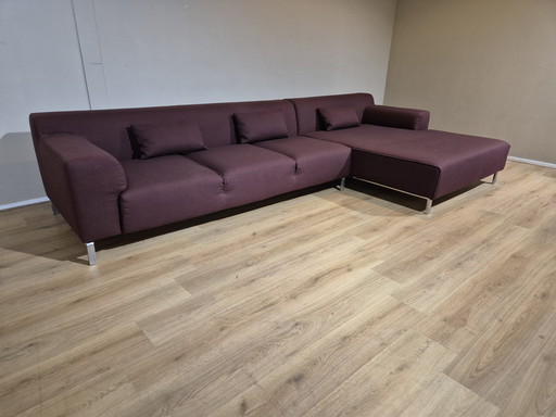 Zanotta Greg Corner Sofa - Wine red - Fabric - Top condition - Design.