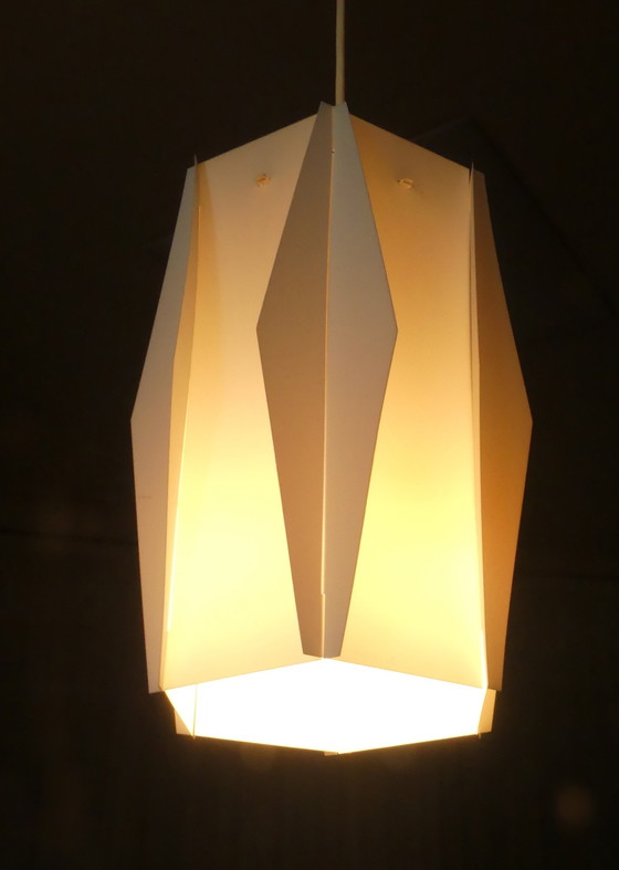 Image 1 of Plafondlamp Lars Eiler Schiøler voor Hoyrup kunststof UK1aeb