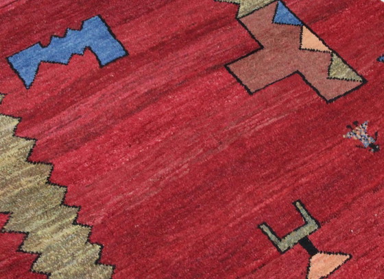 Image 1 of Original Persian carpet Gabbeh Ghashghai oriental carpet 192 cm x 119 cm old natural