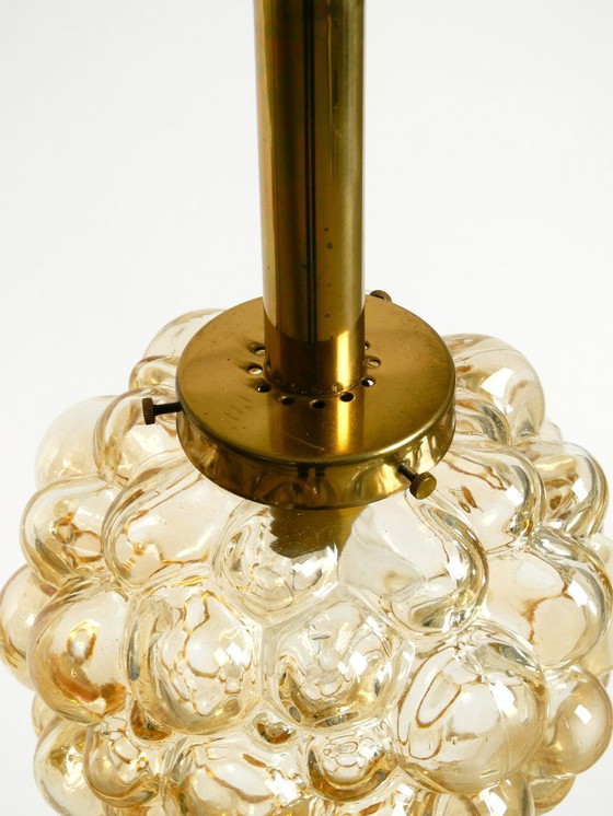 Image 1 of Beautiful original glass bubble pendant lamp from the 1960s | Manufactured by Limburg | Designed by Helena Tynell