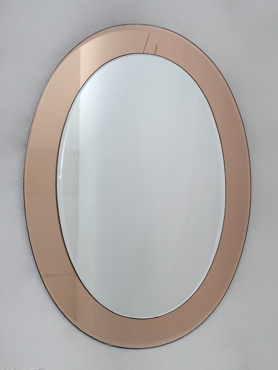 Image 1 of Antonio Lupi Mid Century Moderne Italiaanse Spiegel van Cristal Luxor, 1960