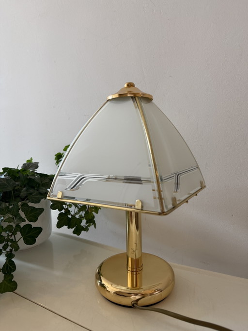 Hollywood Regency Pyramid Table Lamp
