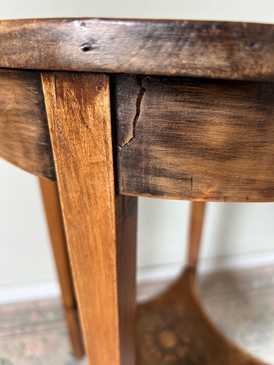 Amsterdam School Side table with rose motif – Wood (photo 6 of 6)
