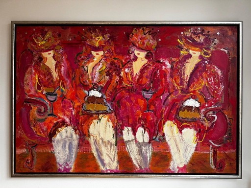Dipinto Le signore di Nancy Lohuis 108 x 157
