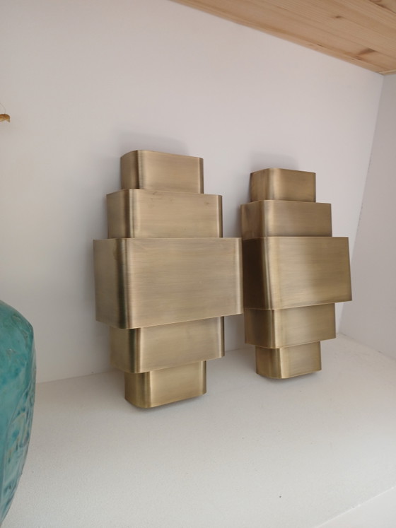 Appliques Murales Art Déco – Wall lights, Metal (photo 3 of 6)
