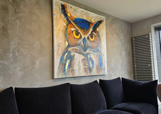 Owl painting - Koen Wauters