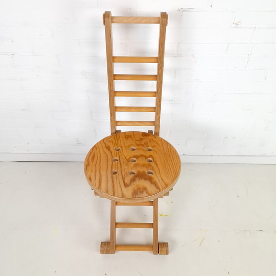 Vintage Houten Klapstoel Jaren 70/80 – Eetkamerstoelen, Wood (photo 3 of 6)