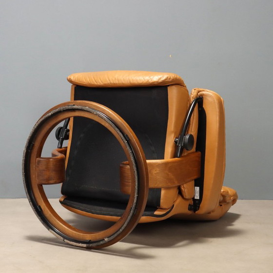 Ekornes Armchair with Footstool – Leather (photo 12 of 13)