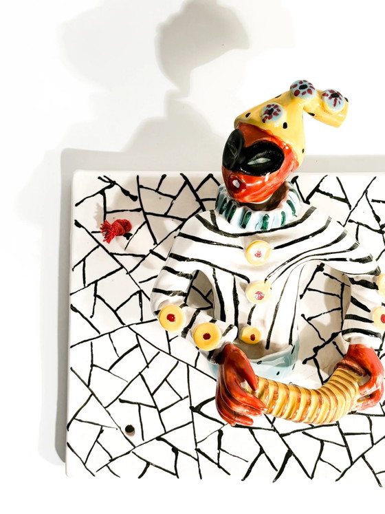 1950s Ceramic Hanging Plaque by Otello Rosa, San Polo, Decorative Objects (photo 4 of 7)