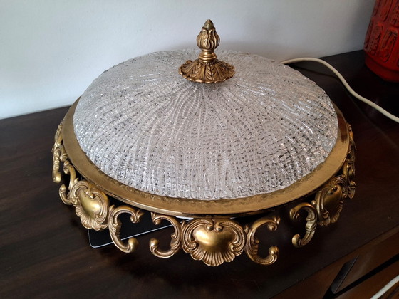 Image 1 of Beautiful vintage German ceiling lamp, Hollywood Regency style j60/70