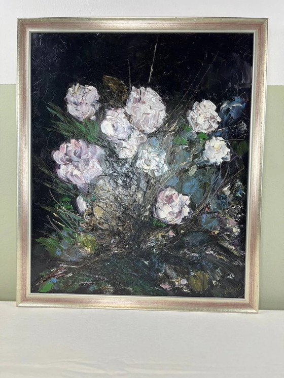 Blumenstrauß-Arrangement – Gemälde & Zeichnungen, Canvas (photo 8 of 9)