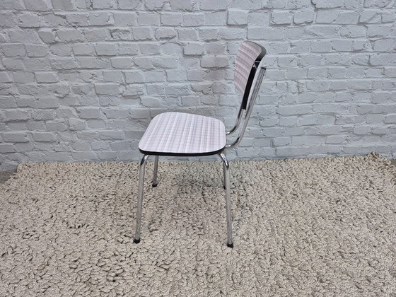 Set of 2 Vintage Design Kitchen Chairs by Brabantia, Checkered Formica, The Netherlands, 1960s (photo 8 of 12)