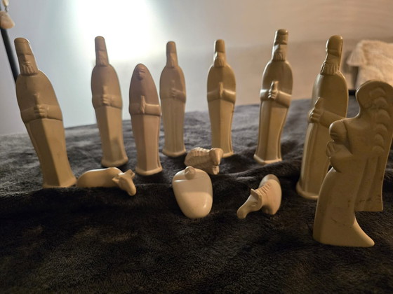 Image 1 of Prachtige 12 delige beeldengroep kerststal