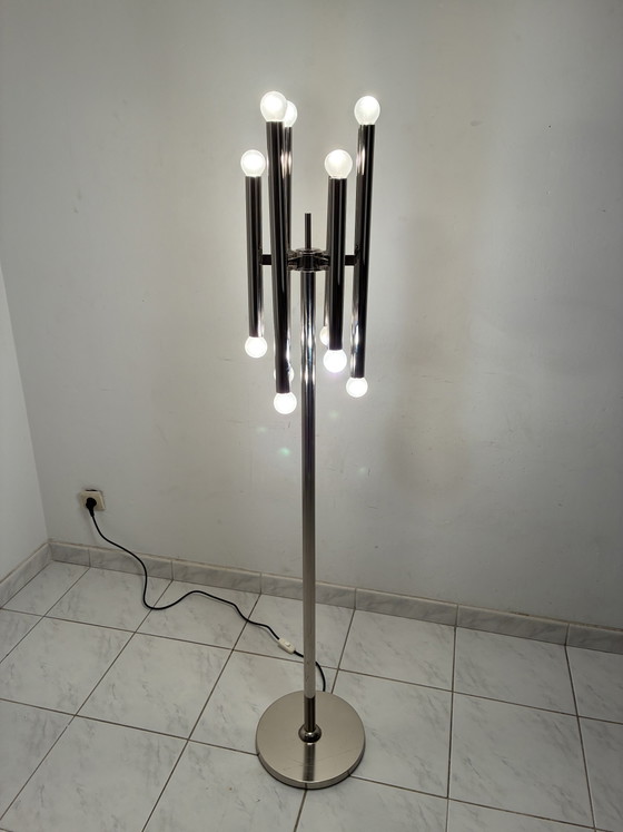 Lampada da Terra Vintage Cromata 12 Punti Luce – Lampade da terra, Chrome (photo 6 of 15)