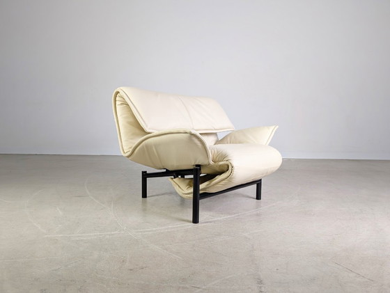 Image 1 of Cassina Veranda Sessel 1980 Vico Magistretti leder hell Design