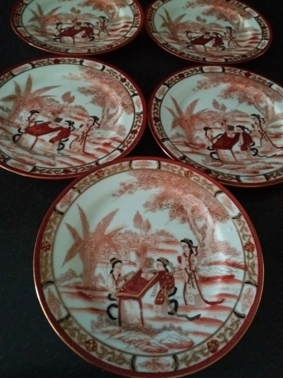 Piatti vintage giapponesi, Onbekend, Stoviglie, Porcellana, Nero (foto 10 di 12)