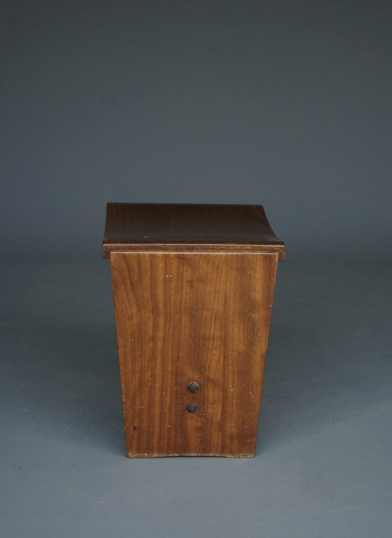 Image 1 of Mid-Century Church Stool in walnut, 1950s