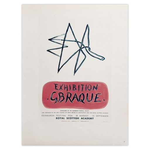Georges Braque AF 1958 - Poster van de Royal Scottish Academy 1959