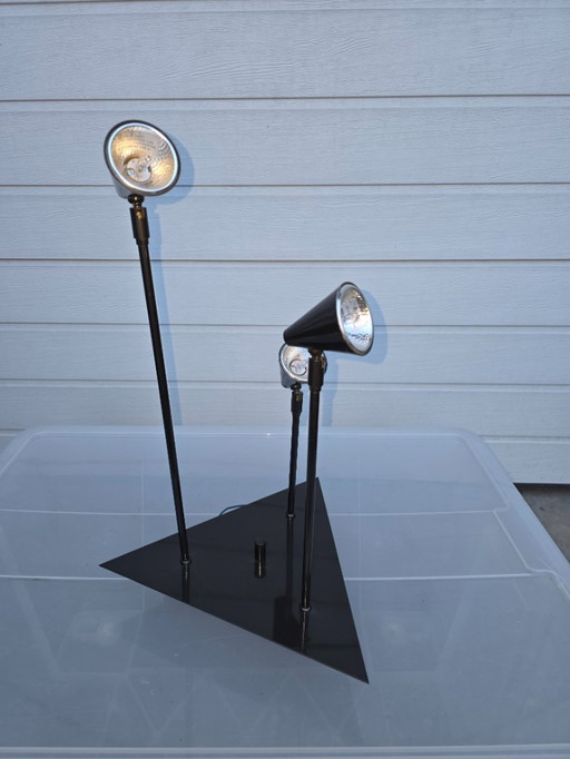 Bellissima lampada da soffitto vintage con 3 faretti regolabili e dimmerabili di Hala per Zeist.