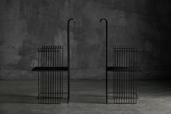 Image 1 of Modernistisches Gartenset aus Metalldraht, Frankreich, 1970er Jahre