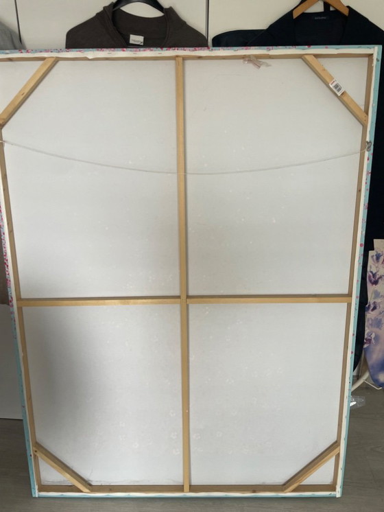 Image 1 of Blumenboot von Kare Design, bemalte Leinwand