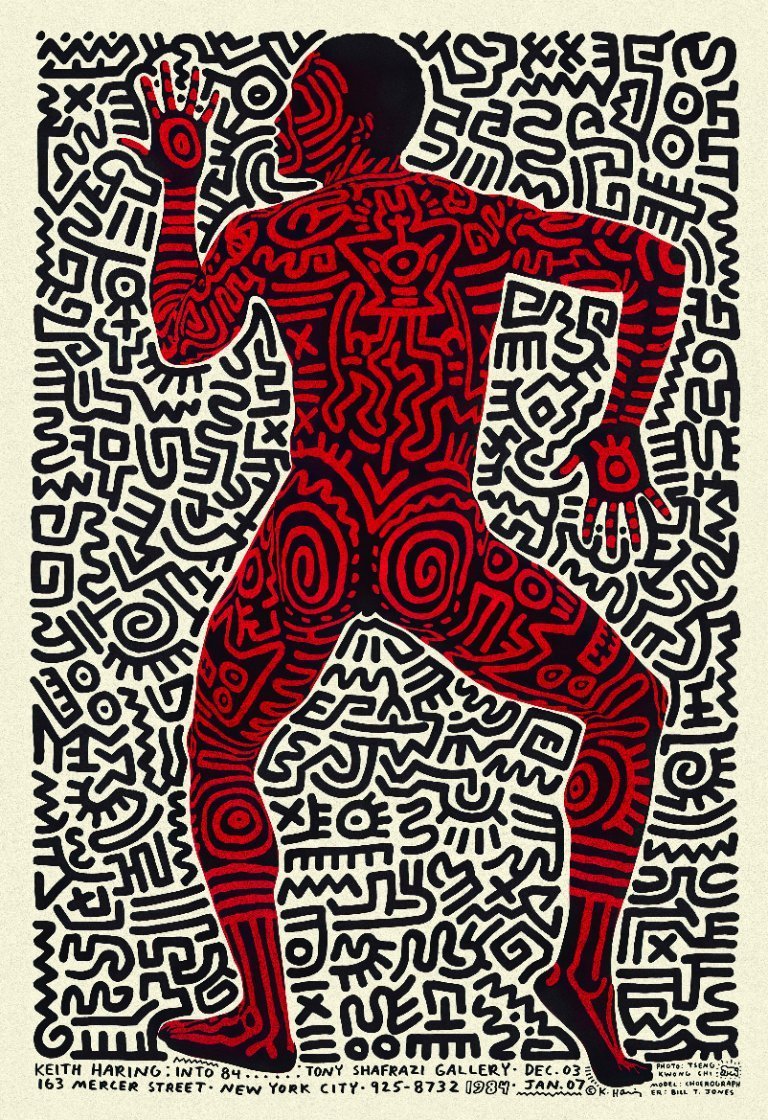 Keith Haring - The Dancer - Exhibition at the Tony Shafrazi