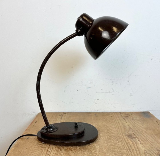 Image 1 of Vintage Brown Adjustable Table Lamp, 1960s