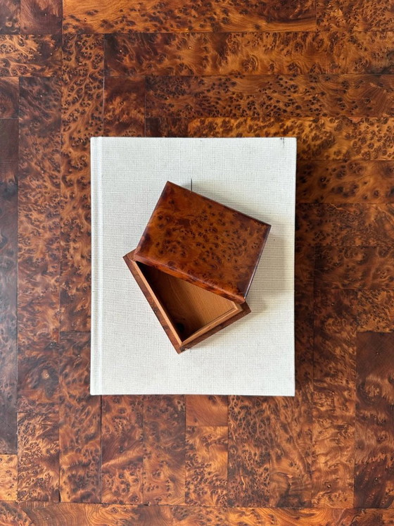 Low Table in Patchwork Elmwood Burl, Large Format. Belgium, late 1990s – Coffee tables (photo 5 of 10)