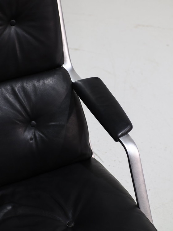 Poltrona Fabricius & Kastholm FK85 Kill International anni '60 – Sedie girevoli, Leather, Vintage (photo 9 of 13)