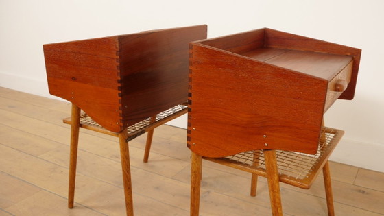 Set Deense Vintage Nachtkastjes | Teak &amp; Eiken | Vintage – Wood (photo 11 of 16)