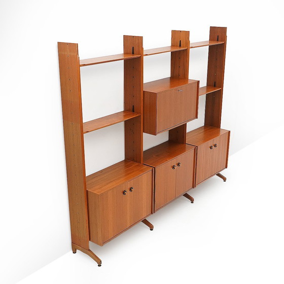 Image 1 of Librería con montantes de madera de AV Arredamenti Contemporanei, años 60