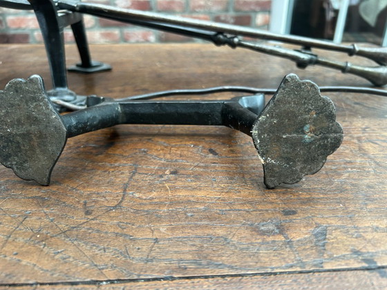 Ensemble de cheminée classique avec chenets forgés à la main – Objets déco, Cast Iron (photo 6 of 6)